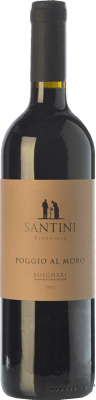 15,95 € Free Shipping | Red wine Enrico Santini Poggio al Moro D.O.C. Bolgheri Tuscany Italy Merlot, Syrah, Cabernet Sauvignon, Sangiovese Bottle 75 cl