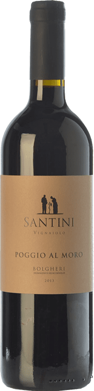 19,95 € Spedizione Gratuita | Vino Rosso Enrico Santini Poggio al Moro D.O.C. Bolgheri Toscana Italia Merlot, Syrah, Cabernet Sauvignon, Sangiovese Eco — Biologico Bottiglia 75 cl