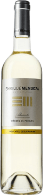 10,95 € Kostenloser Versand | Süßer Wein Enrique Mendoza Moscatel La Marina D.O. Alicante Valencianische Gemeinschaft Spanien Muscat von Alexandria Flasche 75 cl
