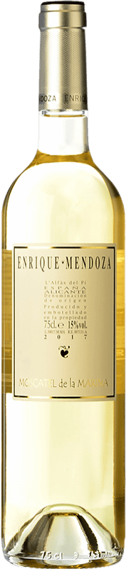 11,95 € Envio grátis | Vinho doce Enrique Mendoza Moscatel La Marina D.O. Alicante Comunidade Valenciana Espanha Mascate de Alexandria Garrafa 75 cl