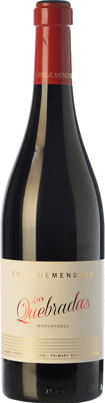 26,95 € Free Shipping | Red wine Enrique Mendoza Las Quebradas Crianza D.O. Alicante Valencian Community Spain Monastrell Bottle 75 cl