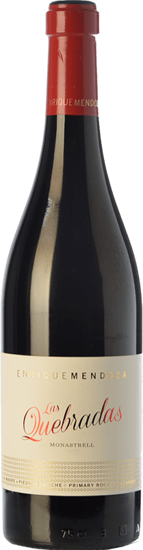 29,95 € Spedizione Gratuita | Vino Rosso Enrique Mendoza Las Quebradas Crianza — Invecchiato in Botte D.O. Alicante Comunità Valenciana Spagna Monastrell Bottiglia 75 cl