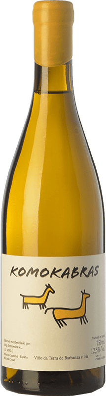 18,95 € Free Shipping | White wine Entre os Ríos Komokabras Amarillo Aged I.G.P. Viño da Terra de Barbanza e Iria Galicia Spain Albariño Bottle 75 cl