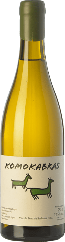 22,95 € Spedizione Gratuita | Vino bianco Entre os Ríos Komokabras Verde I.G.P. Viño da Terra de Barbanza e Iria Galizia Spagna Albariño Bottiglia 75 cl