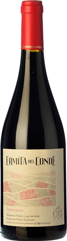 15,95 € Kostenloser Versand | Rotwein Ermita del Conde Crianza — Kurze Fassreifung I.G.P. Vino de la Tierra de Castilla y León Kastilien und León Spanien Tempranillo, Merlot Flasche 75 cl