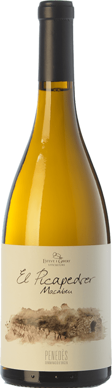 15,95 € Free Shipping | White Wine Esteve i Gibert El Picapedrer Crianza — Aged D.O. Penedès Catalonia Spain Macabeo Bottle 75 cl