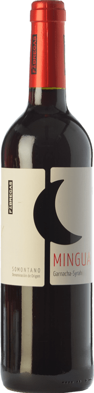 7,95 € Free Shipping | Red wine Fábregas Mingua Young D.O. Somontano Aragon Spain Grenache, Cabernet Sauvignon Bottle 75 cl
