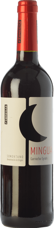 7,95 € Free Shipping | Red Wine Fábregas Mingua Young D.O. Somontano Aragon Spain Garnacha — Grenache, Cabernet Sauvignon Bottle 75 cl