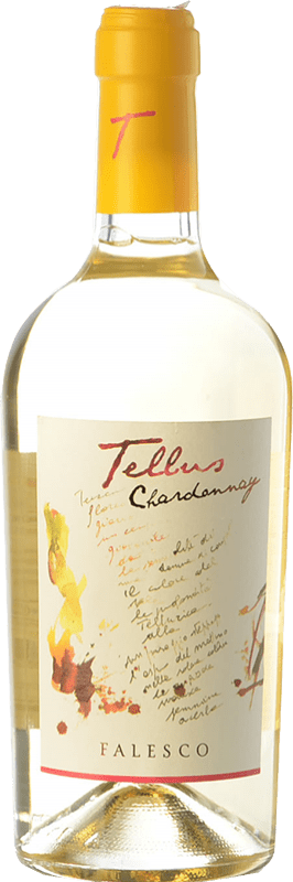 16,95 € 免费送货 | 白酒 Falesco Tellus I.G.T. Lazio 拉齐奥 意大利 Chardonnay 瓶子 75 cl