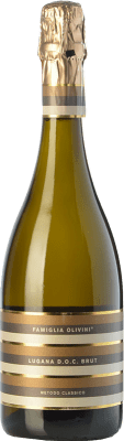 18,95 € Kostenloser Versand | Weißer Sekt Olivini Brut — Herb Klassisch D.O.C. Lugana Lombardei Italien Trebbiano 75 cl