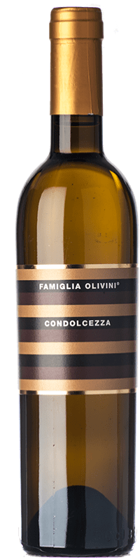 23,95 € Spedizione Gratuita | Vino dolce Olivini Condolcezza I.G.T. Benaco Bresciano lombardia Italia Trebbiano di Lugana Bottiglia Medium 50 cl