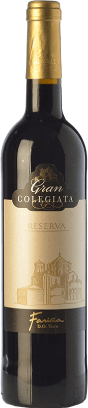 15,95 € Spedizione Gratuita | Vino Rosso Fariña Gran Colegiata Riserva D.O. Toro Castilla y León Spagna Tinta de Toro 75 cl