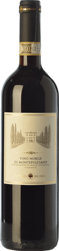 18,95 € Spedizione Gratuita | Vino rosso Fattoria del Cerro D.O.C.G. Vino Nobile di Montepulciano Toscana Italia Sangiovese Bottiglia 75 cl