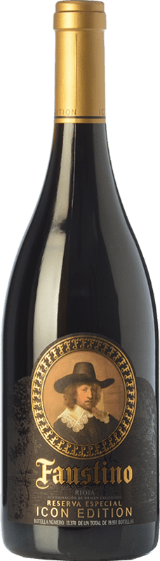 27,95 € Free Shipping | Red wine Faustino Icon Edición Especial Aged D.O.Ca. Rioja The Rioja Spain Tempranillo, Graciano Bottle 75 cl
