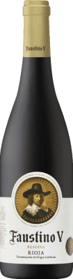 12,95 € 送料無料 | 赤ワイン Faustino V 予約 D.O.Ca. Rioja ラ・リオハ スペイン Tempranillo, Mazuelo ボトル 75 cl