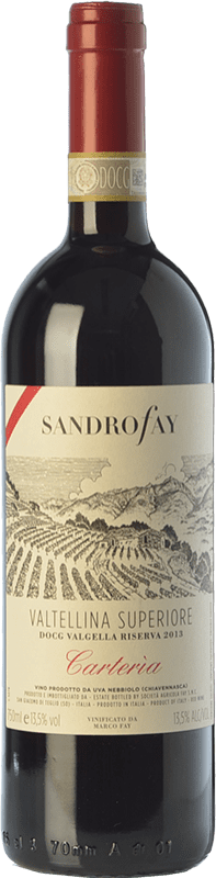 33,95 € 免费送货 | 红酒 Fay Valgella Carteria 预订 D.O.C. Valtellina 伦巴第 意大利 Nebbiolo 瓶子 75 cl