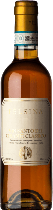 35,95 € Spedizione Gratuita | Vino dolce Fèlsina D.O.C. Vin Santo del Chianti Classico Toscana Italia Malvasía, Sangiovese, Trebbiano Mezza Bottiglia 37 cl