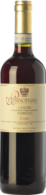 19,95 € Kostenloser Versand | Rotwein Ferdinando Principiano Coste D.O.C. Langhe Piemont Italien Nebbiolo Flasche 75 cl