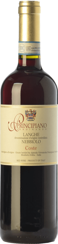 21,95 € Kostenloser Versand | Rotwein Ferdinando Principiano Coste D.O.C. Langhe Piemont Italien Nebbiolo 75 cl