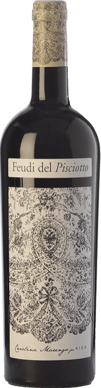 18,95 € 免费送货 | 红酒 Feudi del Pisciotto Kisa I.G.T. Terre Siciliane 西西里岛 意大利 Frappato 瓶子 75 cl