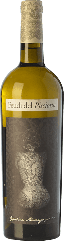 18,95 € Envío gratis | Vino blanco Feudi del Pisciotto Kisa I.G.T. Terre Siciliane Sicilia Italia Grillo Botella 75 cl