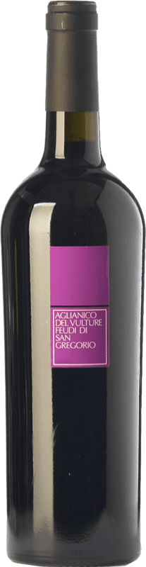 18,95 € Envio grátis | Vinho tinto Feudi di San Gregorio D.O.C. Aglianico del Vulture Basilicata Itália Aglianico Garrafa 75 cl
