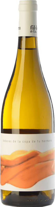 10,95 € Kostenloser Versand | Weißwein Fil'Oxera Beberás de la Copa de tu Hermana Crianza — Kurze Fassreifung D.O. Valencia Valencianische Gemeinschaft Spanien Monastrell, Macabeo, Subirat Parent Flasche 75 cl