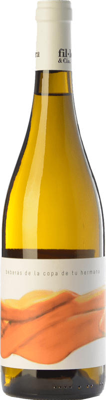 16,95 € Free Shipping | White wine Fil'Oxera Beberás de la Copa de tu Hermana Crianza D.O. Valencia Valencian Community Spain Monastrell, Macabeo, Subirat Parent Bottle 75 cl