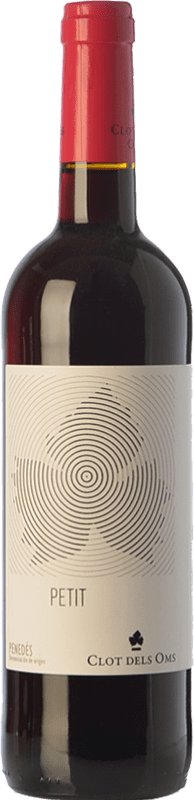 4,95 € Free Shipping | Red wine Ca N'Estella Petit Clot dels Oms Negre Joven D.O. Penedès Catalonia Spain Merlot, Cabernet Sauvignon Bottle 75 cl