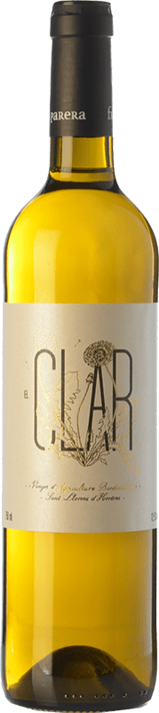 10,95 € Бесплатная доставка | Белое вино Finca Parera Clar D.O. Penedès Каталония Испания Xarel·lo, Chardonnay, Gewürztraminer Eco Эко Био Органический бутылка 75 cl