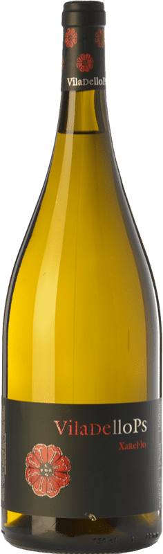 13,95 € Spedizione Gratuita | Vino bianco Finca Viladellops D.O. Penedès Catalogna Spagna Xarel·lo Bottiglia Magnum 1,5 L