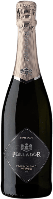 14,95 € Бесплатная доставка | Белое игристое вино Follador D.O.C. Prosecco Венето Италия Glera — Глера 75 cl