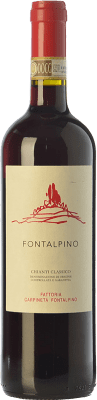 22,95 € 免费送货 | 红酒 Fontalpino D.O.C.G. Chianti Classico 托斯卡纳 意大利 Sangiovese 瓶子 75 cl