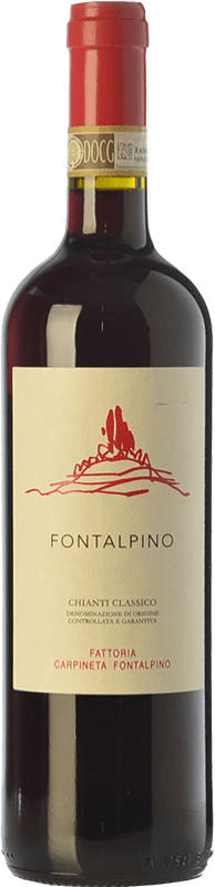 23,95 € Бесплатная доставка | Красное вино Fontalpino D.O.C.G. Chianti Classico Тоскана Италия Sangiovese бутылка 75 cl