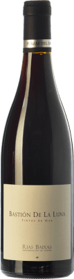 15,95 € Free Shipping | Red wine Forjas del Salnés Bastión de la Luna Crianza D.O. Rías Baixas Galicia Spain Mencía, Caíño Black, Espadeiro, Loureiro Bottle 75 cl