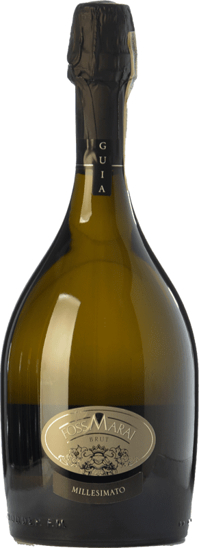 19,95 € 免费送货 | 白起泡酒 Foss Marai Guia 香槟 D.O.C.G. Prosecco di Conegliano-Valdobbiadene 特雷维索 意大利 Glera 瓶子 75 cl