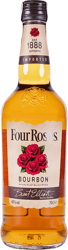 23,95 € Envio grátis | Whisky Bourbon Four Roses Kentucky Estados Unidos Garrafa 70 cl