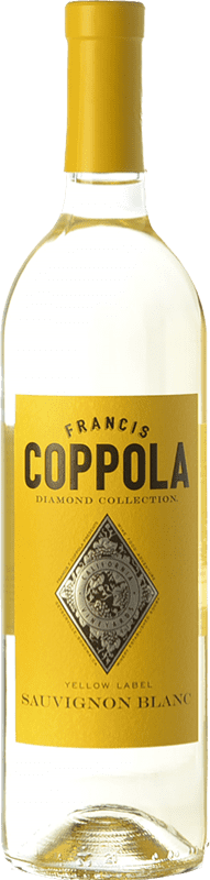 26,95 € Spedizione Gratuita | Vino bianco Francis Ford Coppola Diamond I.G. California California stati Uniti Sauvignon Bianca Bottiglia 75 cl