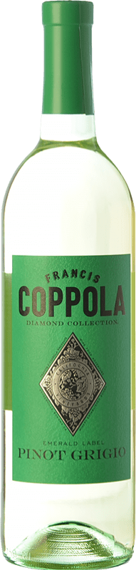 19,95 € 送料無料 | 白ワイン Francis Ford Coppola Diamond Pinot Grigio I.G. California カリフォルニア州 アメリカ Sauvignon White, Pinot Grey ボトル 75 cl