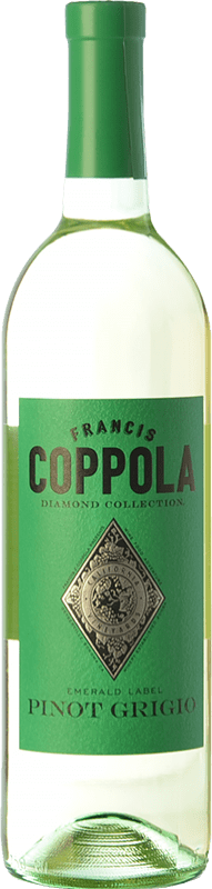 19,95 € Kostenloser Versand | Weißwein Francis Ford Coppola Diamond Pinot Grigio I.G. California Kalifornien Vereinigte Staaten Sauvignon Weiß, Grauburgunder Flasche 75 cl