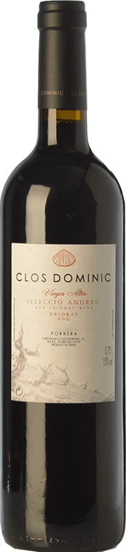75,95 € Бесплатная доставка | Красное вино Clos Dominic Vinyes Altes Selecció Andreu старения D.O.Ca. Priorat Каталония Испания Carignan бутылка 75 cl