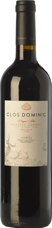 78,95 € Envío gratis | Vino Tinto Clos Dominic Vinyes Altes Andreu Selección Crianza D.O.Ca. Priorat Cataluña España Cariñena 75 cl