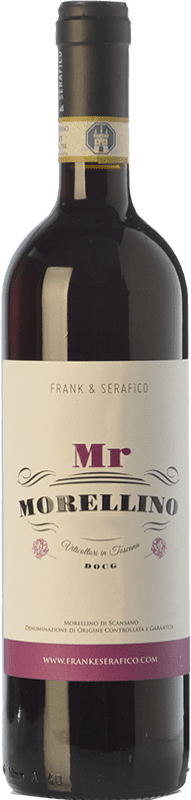 15,95 € 免费送货 | 红酒 Frank & Serafico Mr D.O.C.G. Morellino di Scansano 托斯卡纳 意大利 Sangiovese 瓶子 75 cl