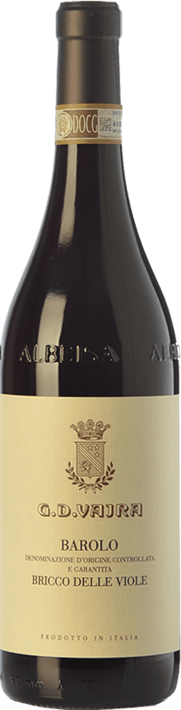 116,95 € Free Shipping | Red wine G.D. Vajra Bricco delle Viole D.O.C.G. Barolo Piemonte Italy Nebbiolo Bottle 75 cl