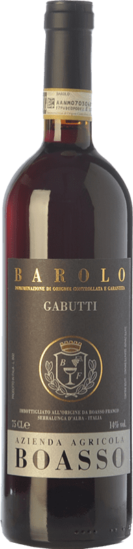 51,95 € Бесплатная доставка | Красное вино Gabutti-Boasso Gabutti D.O.C.G. Barolo Пьемонте Италия Nebbiolo бутылка 75 cl