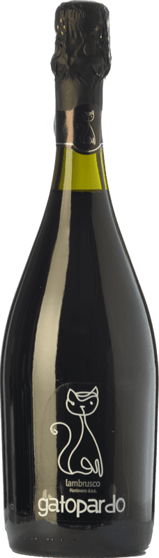 5,95 € 免费送货 | 红起泡酒 Gatopardo 年轻的 I.G.T. Lombardia 伦巴第 意大利 Lambrusco — 蓝布鲁斯科 75 cl