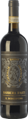 22,95 € Spedizione Gratuita | Vino Rosso Gaudio il Bergantino D.O.C. Barbera d'Asti Piemonte Italia Barbera 75 cl