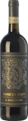 17,95 € Free Shipping | Red wine Gaudio il Bergantino D.O.C. Barbera d'Asti Piemonte Italy Barbera Bottle 75 cl