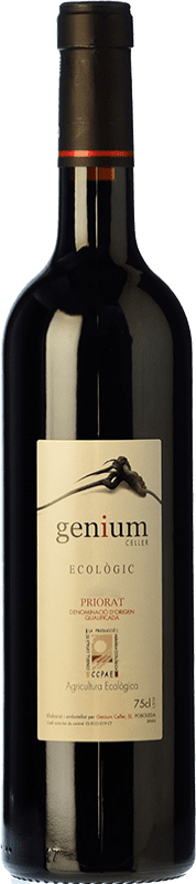 15,95 € Envío gratis | Vino tinto Genium Ecològic Joven D.O.Ca. Priorat Cataluña España Merlot, Syrah, Garnacha, Cariñena Botella 75 cl