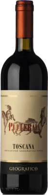 23,95 € 免费送货 | 红酒 Geografico Pulleraia I.G.T. Toscana 托斯卡纳 意大利 Merlot 瓶子 75 cl